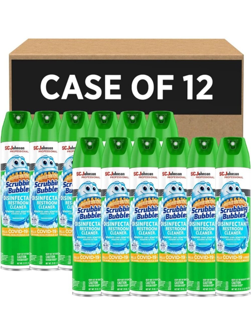 Powerful Bathroom Disinfectant Spray - 12 Pack, Deep Clean & Fresh Scent